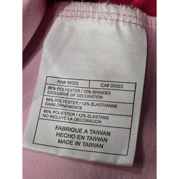 NIKE Fit Dry Pink Crew Neck Short Sleeve Shirt Light Weight Workout Running Top - Picture 4 of 7